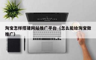 澧县淘宝怎样搭建网站推广平台（怎么能给淘宝做推广）